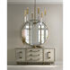 Acrylic 6 Light Acrylic And Brass Chandelier Ceiling Light